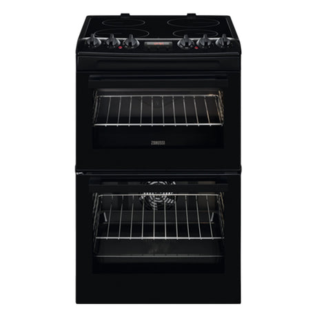 Zanussi 55cm Ceramic Top Electric Cooker - Black | ZCV46250BA