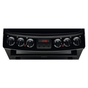 Zanussi 55cm Ceramic Top Electric Cooker - Black | ZCV46250BA