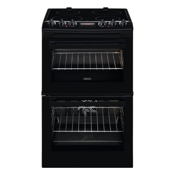 Zanussi 55cm Ceramic Top Electric Cooker - Black | ZCV46250BA