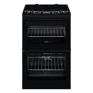Zanussi 55cm Ceramic Top Electric Cooker - Black | ZCV46250BA