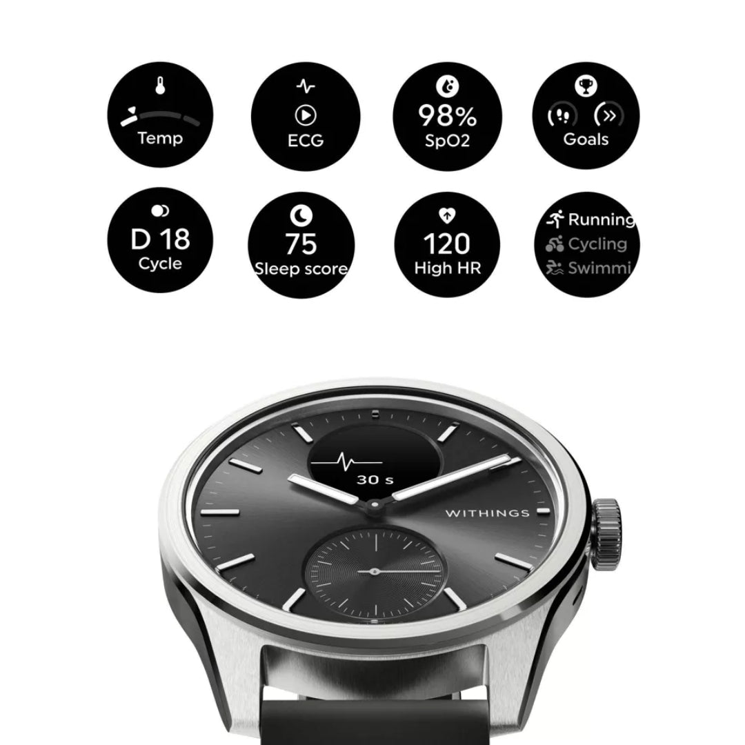 Withings Scanwatch 2 42mm Smart Watch - Black | 78-HWA10-MODEL4-ALL-