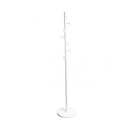 The Grange Collection Coat Stand in White with Marble Effect Base 180cm | MX201
