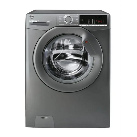 Hoover H-Wash 300 9kg 1400 Spin Washing Machine - Graphite | H3W49TAGG4/1-80