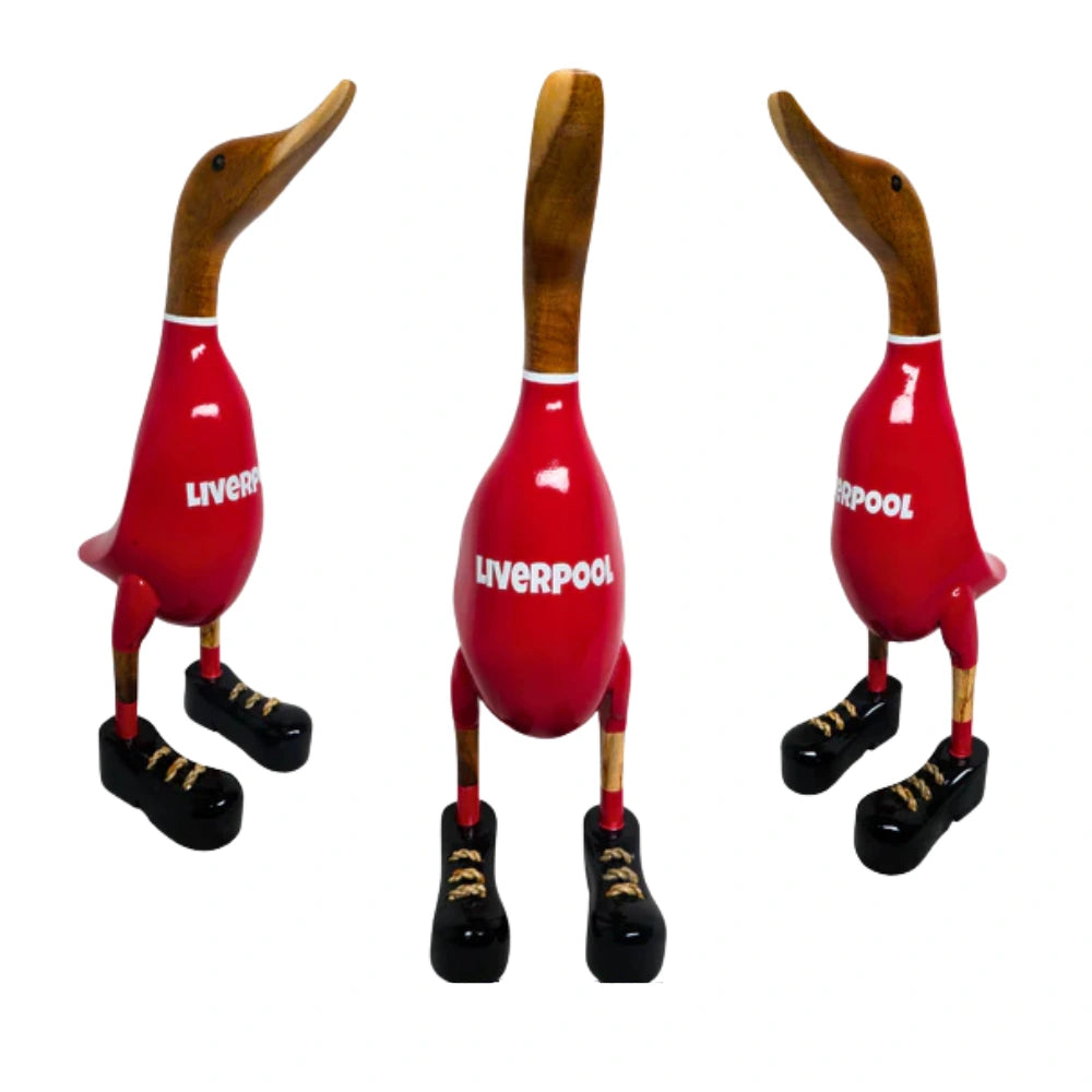 Lucky Ducks Wooden Ornament Liverpool | Gift for Football Fan