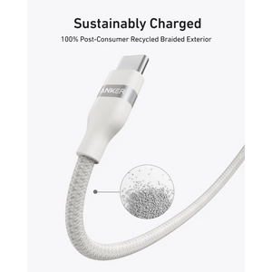 Anker USB C to USB C Charging Cable Braided 240W - White | A82E2H21