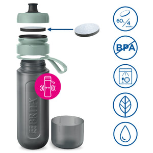 Brita Sports Water Filter Bottle Active 600ml - Dark Green | S1052251
