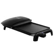 George Foreman 10 Portion black electric grill and griddle with removable cooking plates and control knob, model 23450