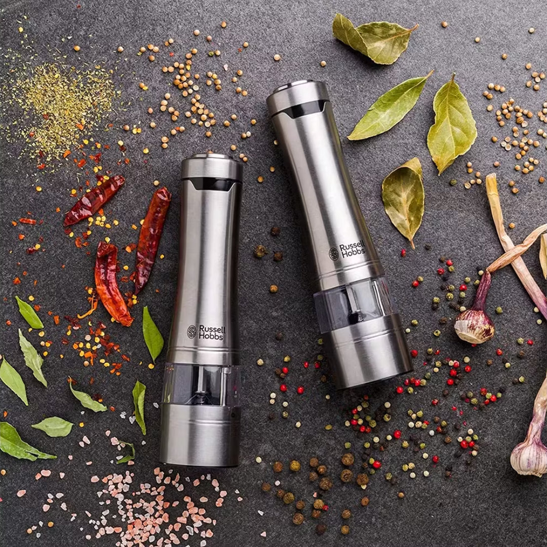 Russell Hobbs Electric Salt and Pepper Mill - Stainless Steel | 23460-56