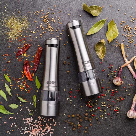 Russell Hobbs Electric Salt and Pepper Mill - Stainless Steel | 23460-56