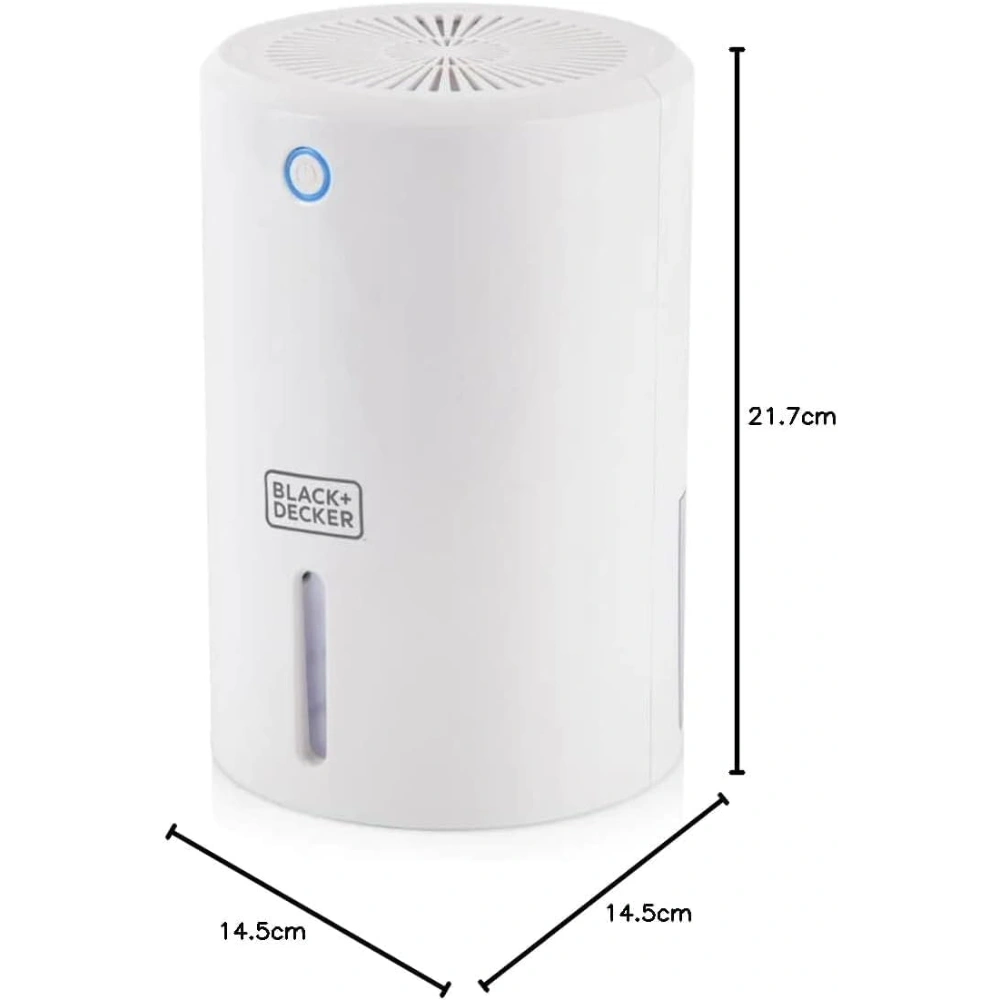 Black & Decker 900ml Portable Mini Dehumidifier - White | BXEH60001GB-B