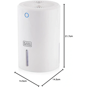 Black & Decker 900ml Portable Mini Dehumidifier - White | BXEH60001GB-B