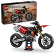 LEGO Technic Ducati Desmo450 MX Factory Motorcycle 42238 - shown with its product box. 457 pieces. Ages 10+.