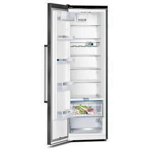 Siemens iQ500 186cm Larder Fridge - Black / Stainless Steel | KS36VAXEP