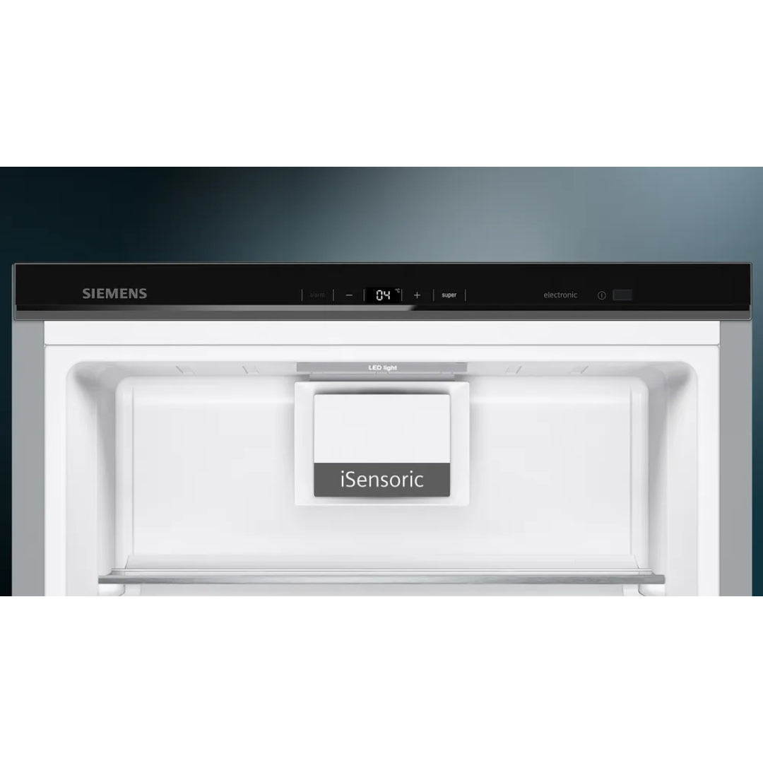 Siemens iQ500 186cm Larder Fridge - Black / Stainless Steel | KS36VAXEP