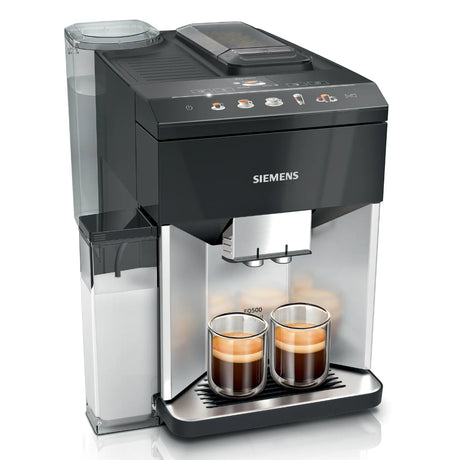Siemens EQ500 Bean to Cup Coffee Machine - Piano Black and Silver | TQ513GB1