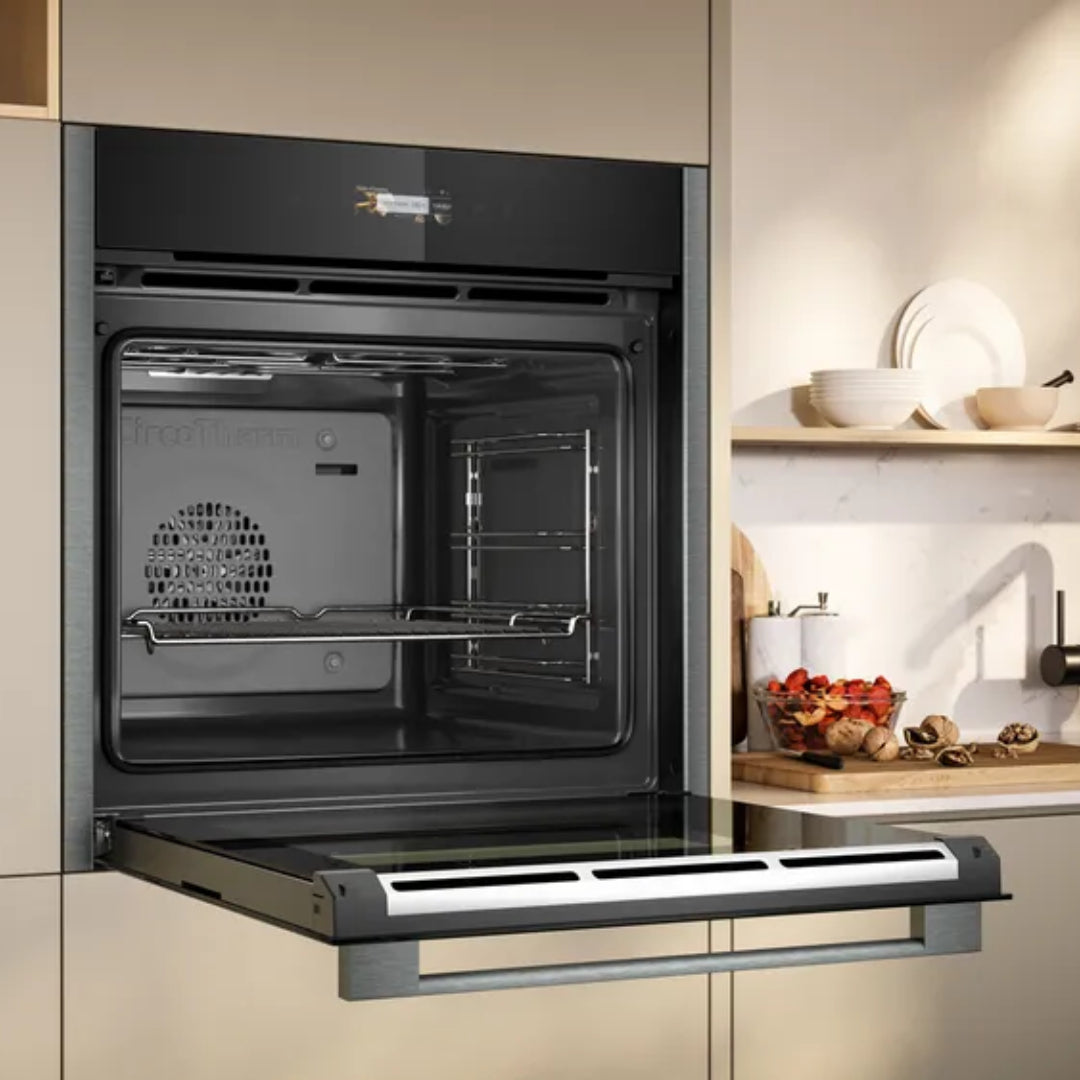 Neff N70 Built In Single Oven - Black / Graphite Trim | B24CR31G0B