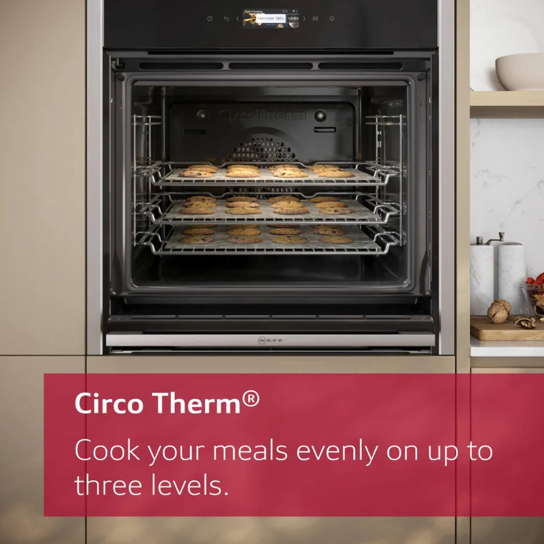 Neff N70 Built In Single Oven - Black / Graphite Trim | B24CR31G0B