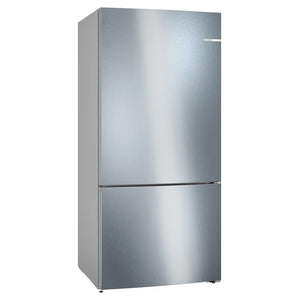 Bosch 186cm Serie 4 Freestanding Fridge Freezer 86cm Width - Stainless Steel | KGN86VIEA