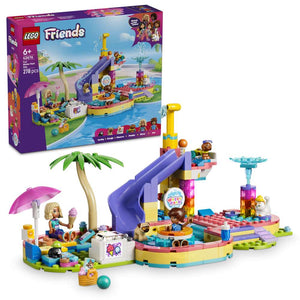 LEGO Friends Fun Water Park Day 42676 - shown with its product box. 278 pieces. Ages 6+.