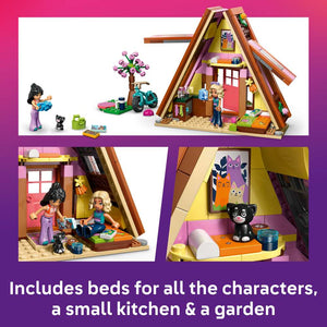 LEGO Friends Nature Glamping Cabin 42682 - captioned product view. 295 pieces. Ages 6+.