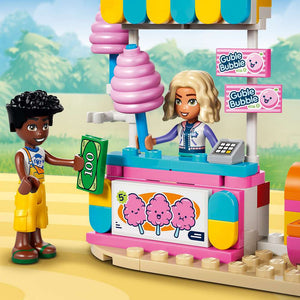 LEGO Friends Candy & Cupcake Ferris Wheel 42700 - close-up detail of the finished build. 602 pieces. Ages 7+.