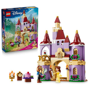 LEGO Disney Princess Belle & the Beast's Enchanted Castle 43289 - shown with its product box. 254 pieces. Ages 5+.