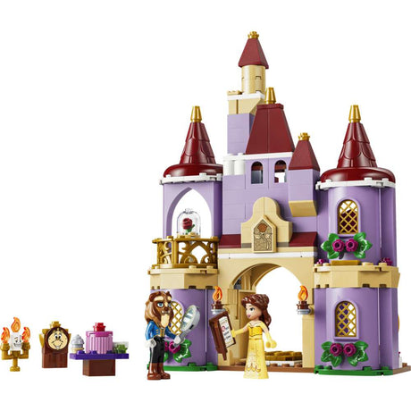LEGO Disney Princess Belle & the Beast's Enchanted Castle 43289 - the fully built model on a plain background. 254 pieces. Ages 5+.