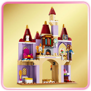 LEGO Disney Princess Belle & the Beast's Enchanted Castle 43289 - close-up detail of the finished build. 254 pieces. Ages 5+.