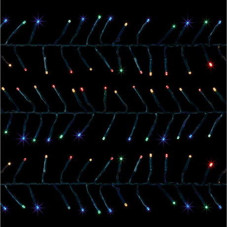 Premier 5000 Multi-Action LED Cluster Christmas Lights - Multi-Coloured | LV232605M