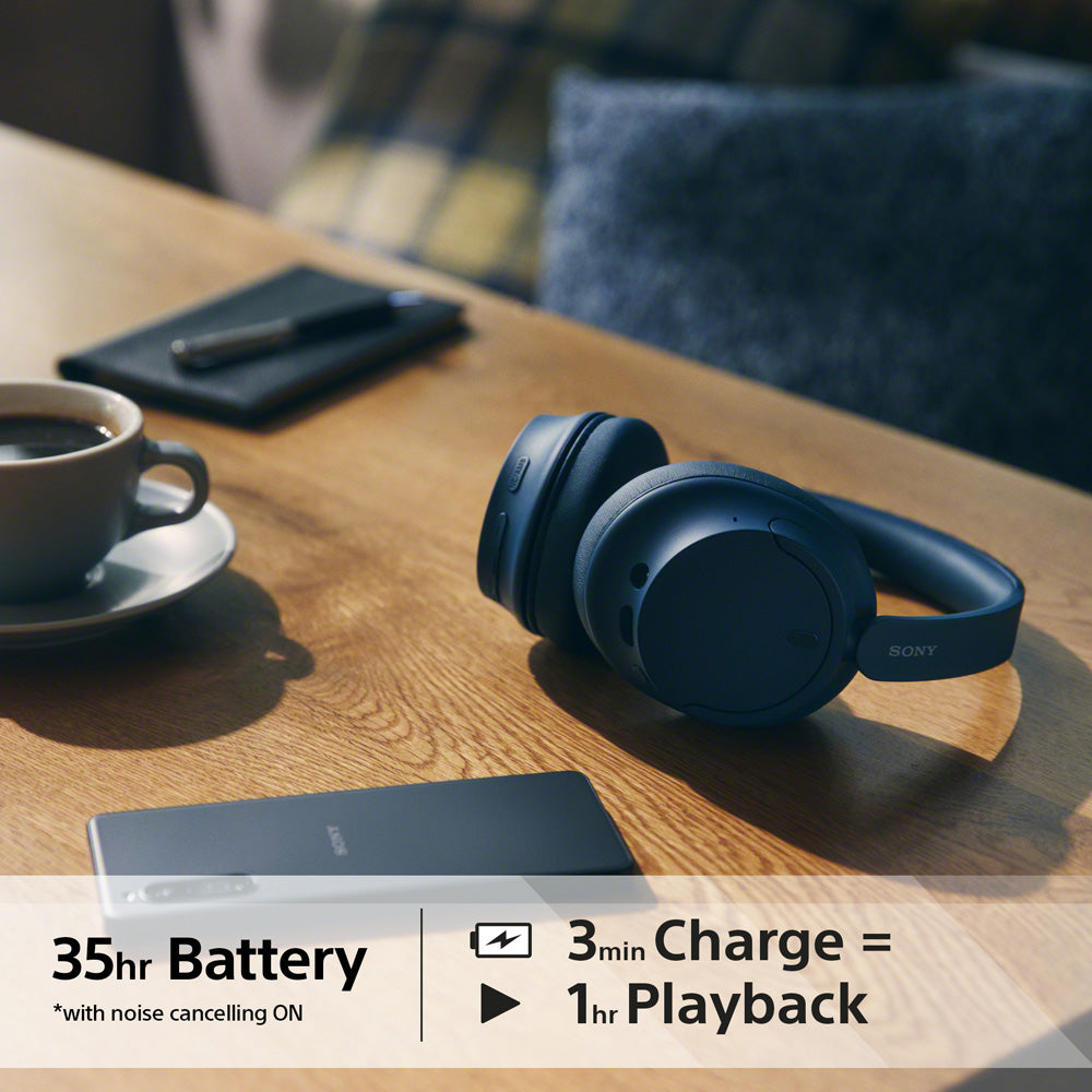 Sony Over-Ear Noise Cancelling Wireless Bluetooth Headphones - Blue | WHCH720NLCE7