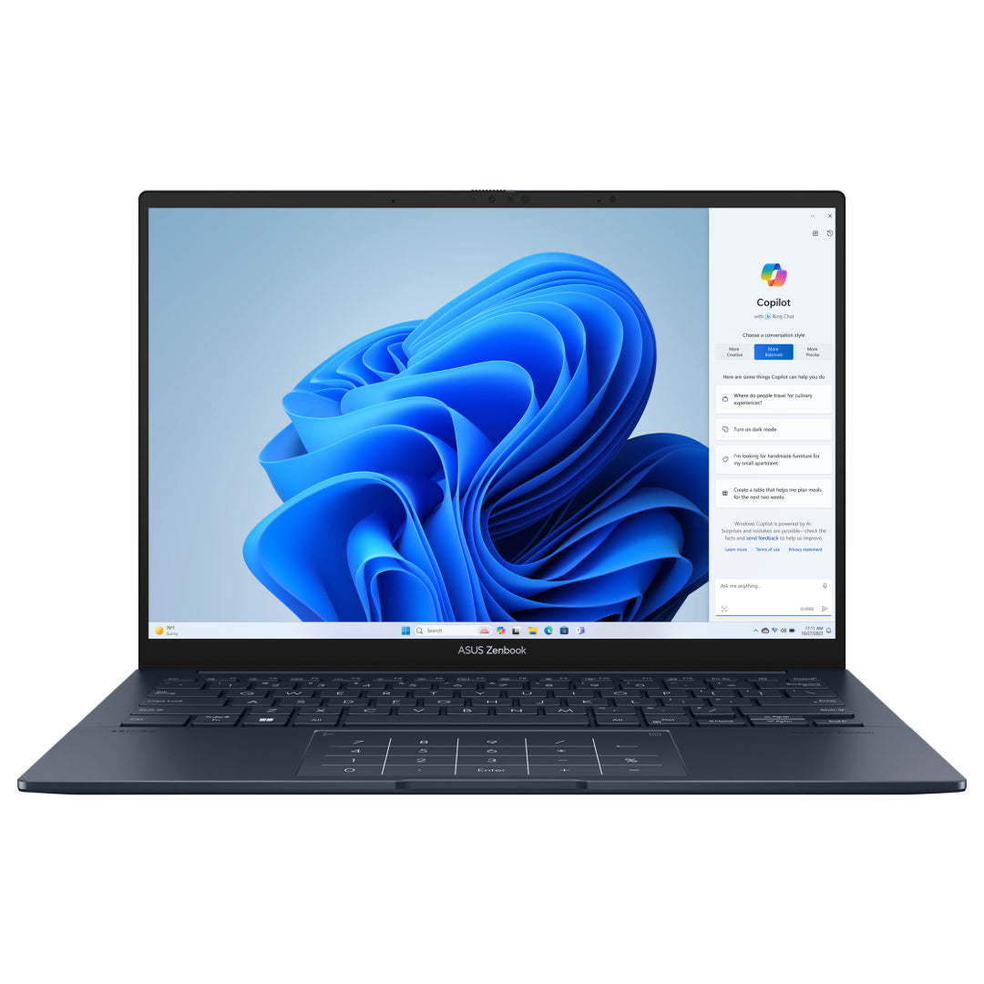 ASUS Zenbook 14 Inch Laptop  Intel Core Ultra 5, 512 GB SSD - Blue | UX3405MA-PZ075W