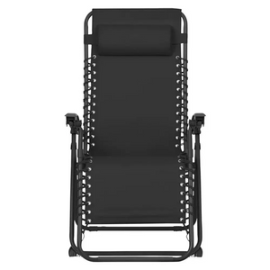 Zero Gravity Recliner Relaxer Chair - Black (Sun Lounger) | 48973