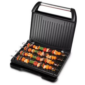 George Foreman Large Entertaining Steel Health Grill | 25052