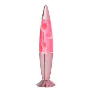 Global Gizmos 16 Inch Lava Lamp - Pink Lava / Rose Gold Effect | 48879