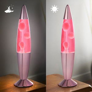 Global Gizmos 16 Inch Lava Lamp - Pink Lava / Rose Gold Effect | 48879
