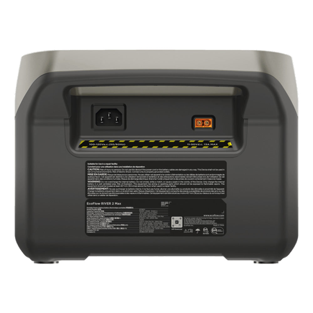 Ecoflow River 2 Max - 512Wh / 500W Portable Power Station Bank | ZMR610-B-UK