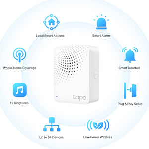 TP-Link Tapo H100 Smart IoT Hub with Chime | TAPOH100