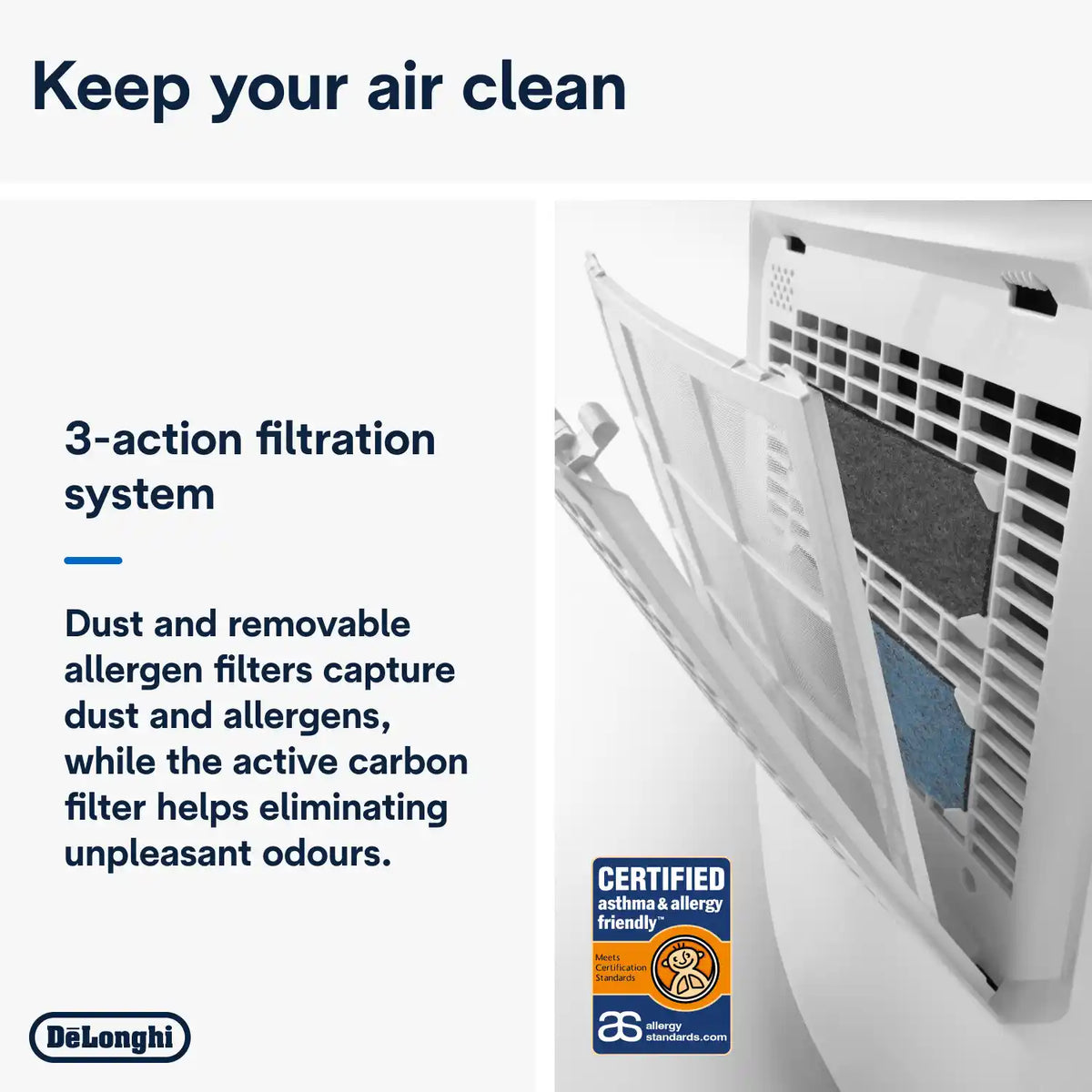 DeLonghi Compact AriaDry Dehumidifier 12 Litre | DEX212F