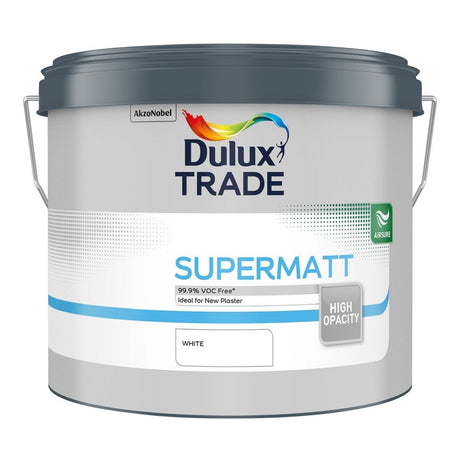 Dulux Trade Supermatt 10 Litre - Brillant White