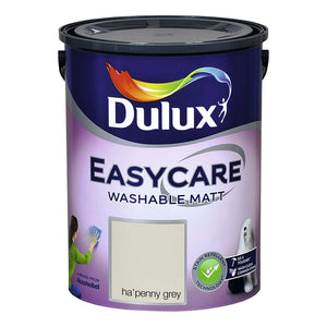 Dulux 5 Litre Easycare Washable Matt - Hapenny Grey | 5214904
