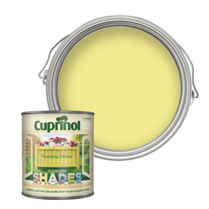Cuprinol 1 Litre Garden Shades Woodstain - Dazzling Yellow | 5244471