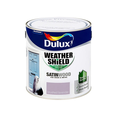 Dulux 2.5 Litre Weathershield Exterior Satinwood - Brushed Lavender