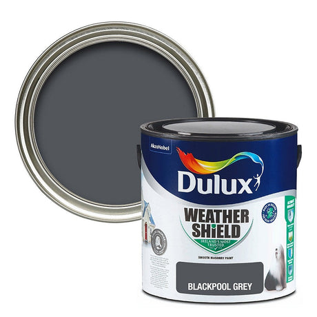 Dulux Weathershield Masonry Paint 2.5 Litre - Blackpool Grey