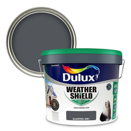 Dulux Weathershield Masonry Paint 10 Litre - Blackpool Grey