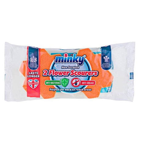 Minky Flower Scourers 2 Pack | MNK316166