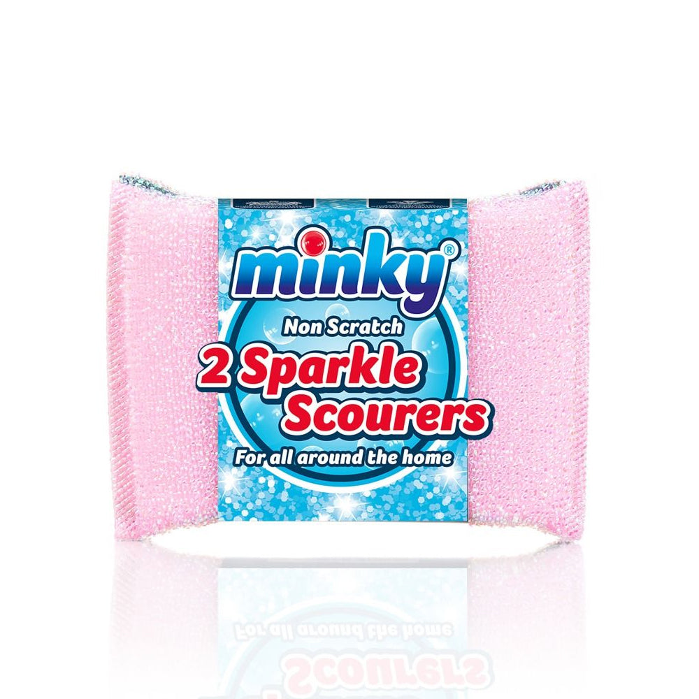 Minky Extra Thick Sparkle Scourers 2 Pack | MNK320484