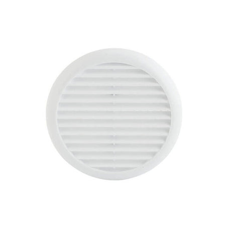 Fixed Round Wall Vent 145mm with Flyscreen - White | 0440-28
