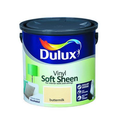 Dulux 2.5 Litre Soft Sheen - Buttermilk | 5084258