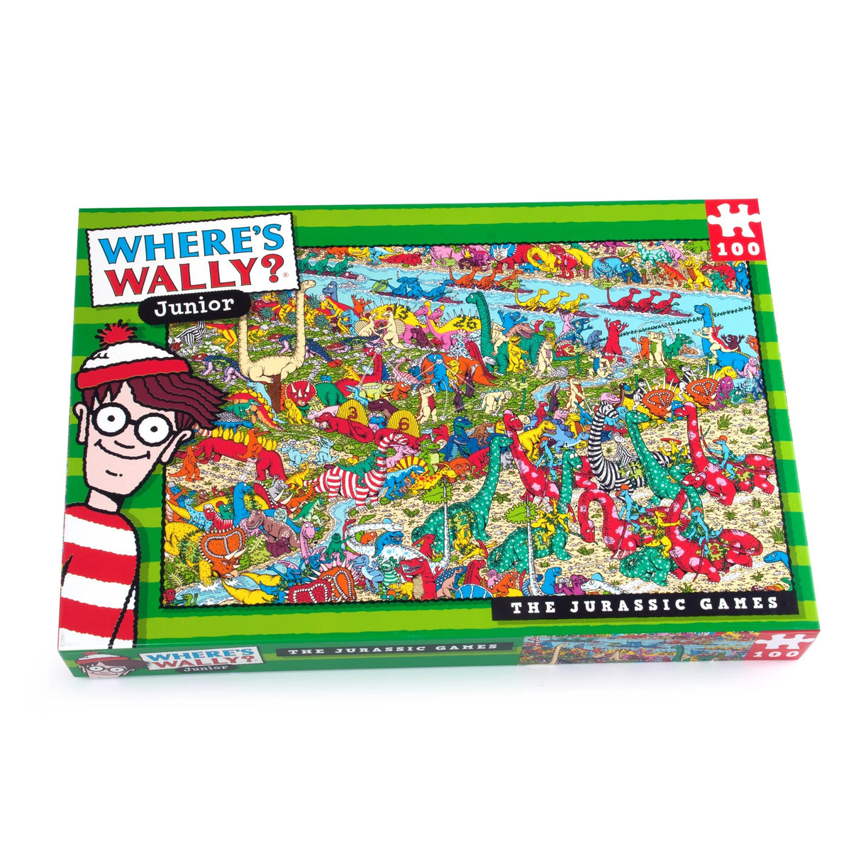 University Games Where's Wally The Jurassic Games Jigsaw Puzzle 100 Piece