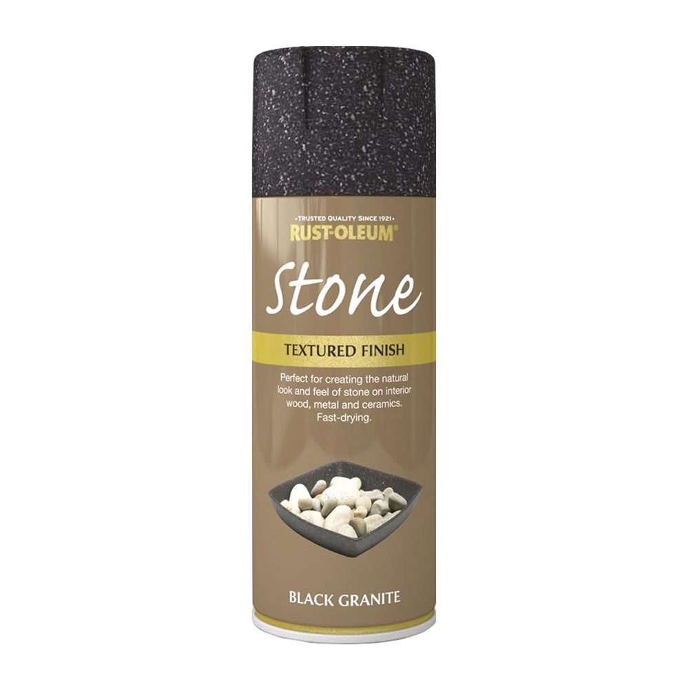 Rustoleum Textured Finish Spray Paint 400ml Black Granite